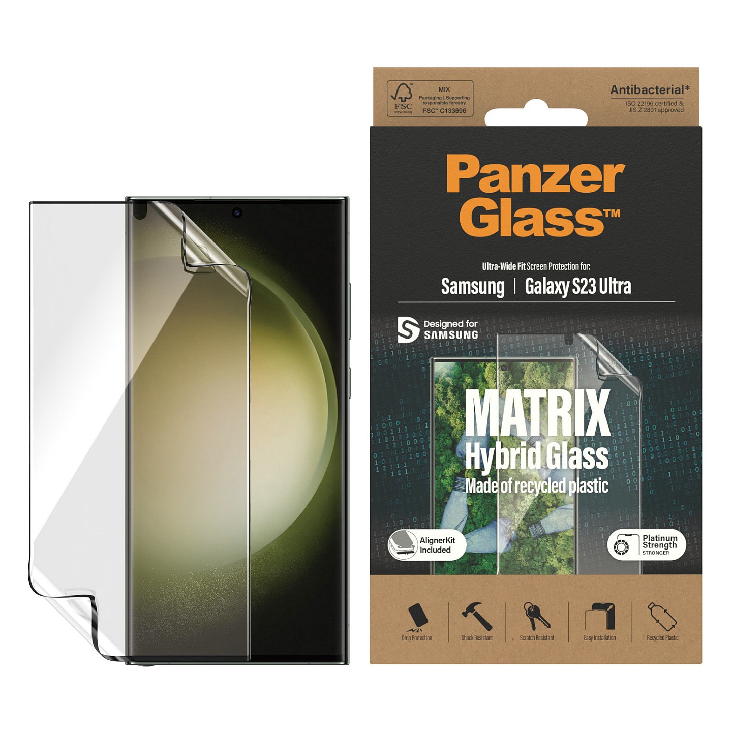 PanzerGlass MATRIX Galaxy S23 Ultra UWF PET-Film AB wA — Buy in Cyprus with Fast Delivery