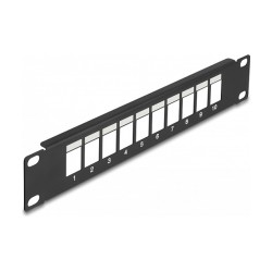 Delock 10? Keystone Patchpanel 10 Port schwarz — Buy in Cyprus with Fast Delivery