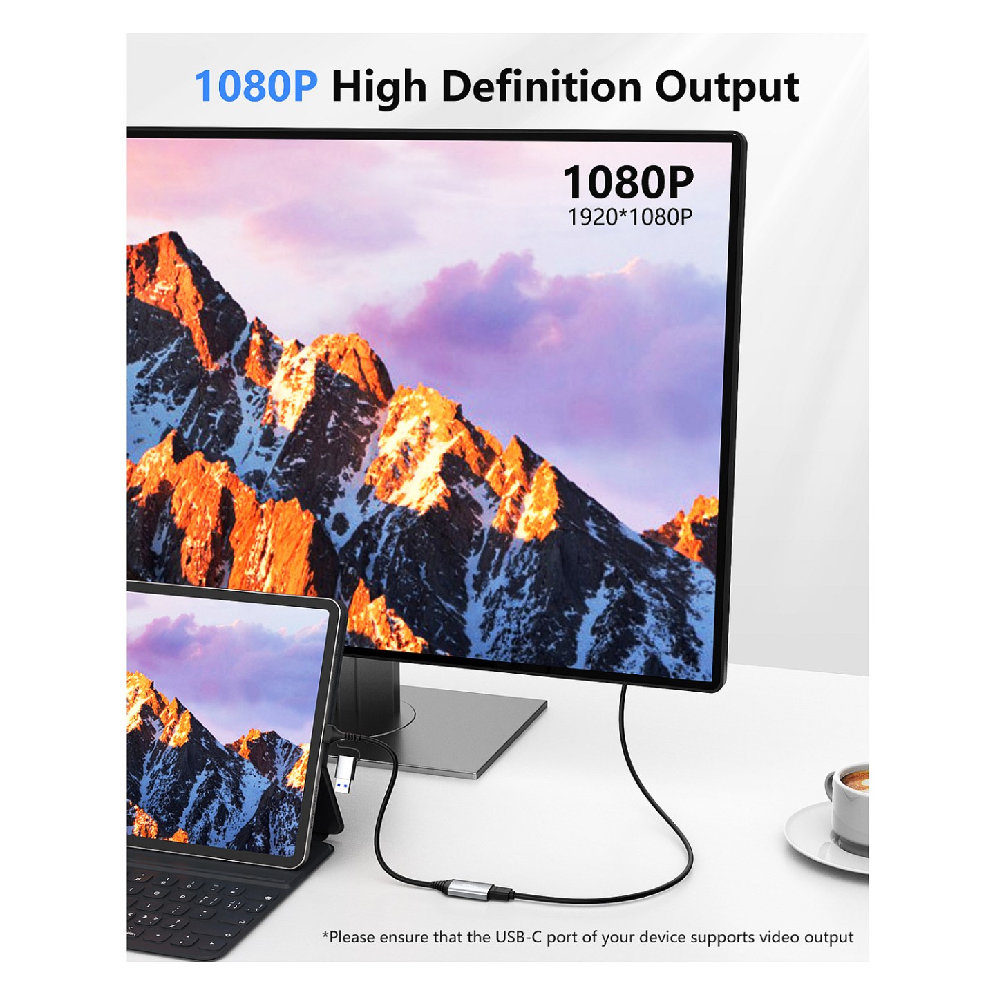 Equip Adapter USB-C A- to HDMI 1920x1080 60Hz Alu. — Buy in Cyprus with Fast Delivery