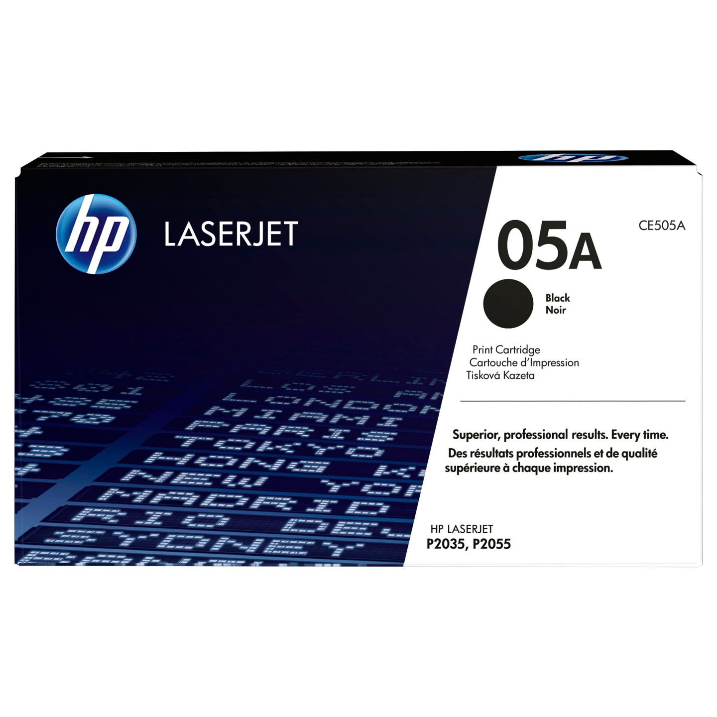 HP 05A original LaserJet Toner cartridge CE505A black standard capacity 2.300 pages 1-pack Smart Printing TechnologY
