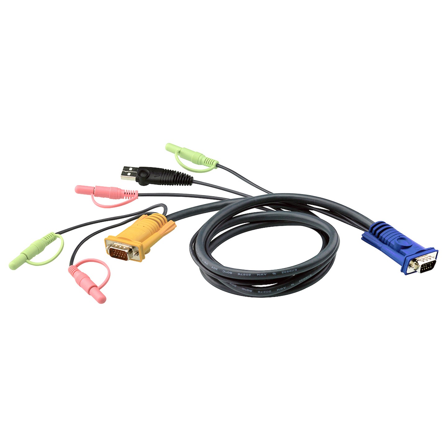 ATEN 2L-5302U KVM Kabel VGA USB und Audio schwarz 1.8m — Buy in Cyprus with Fast Delivery