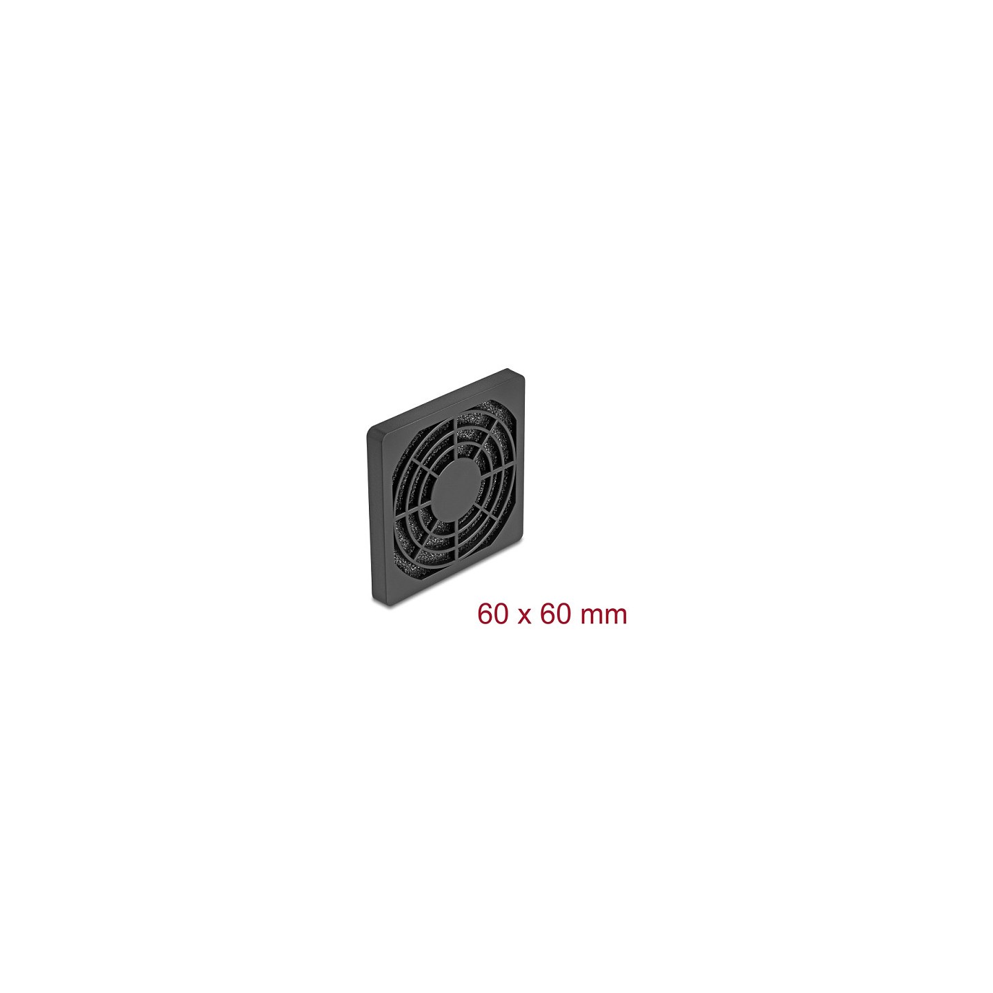 Lüftergitter mit Staubfilter 60 x 60 mm schwarz — Buy in Cyprus with Fast Delivery