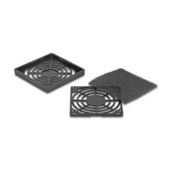 Lüftergitter mit Staubfilter 60 x 60 mm schwarz — Buy in Cyprus with Fast Delivery