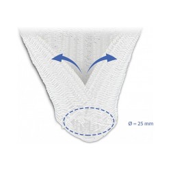 Geflechtschlauch selbstschließend 10 m x 25 mm weiß — Buy in Cyprus with Fast Delivery