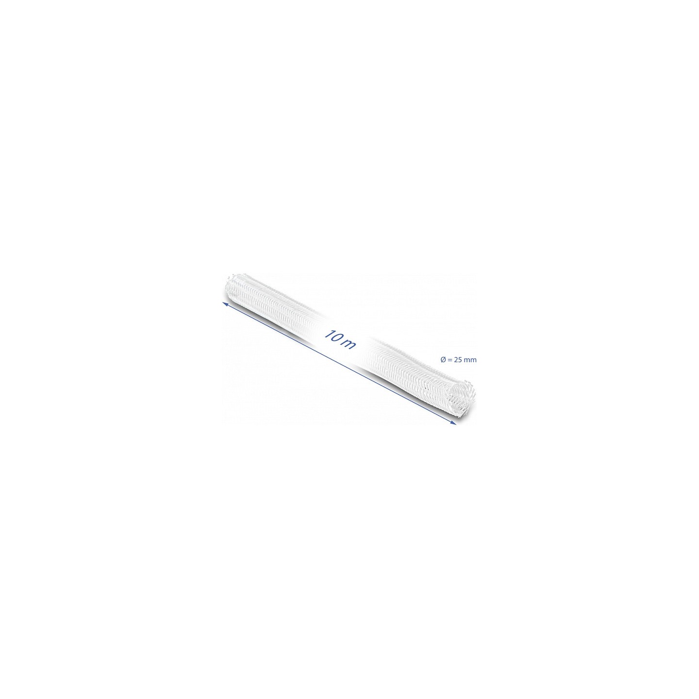 Geflechtschlauch selbstschließend 10 m x 25 mm weiß — Buy in Cyprus with Fast Delivery