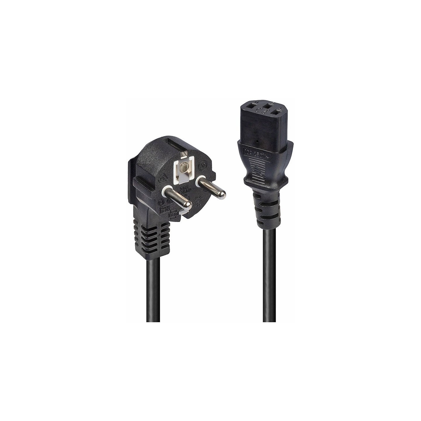 LINDY IEC-Netzkabel 3m Schuko-Winkelst. IEC320C13 — Buy in Cyprus with Fast Delivery