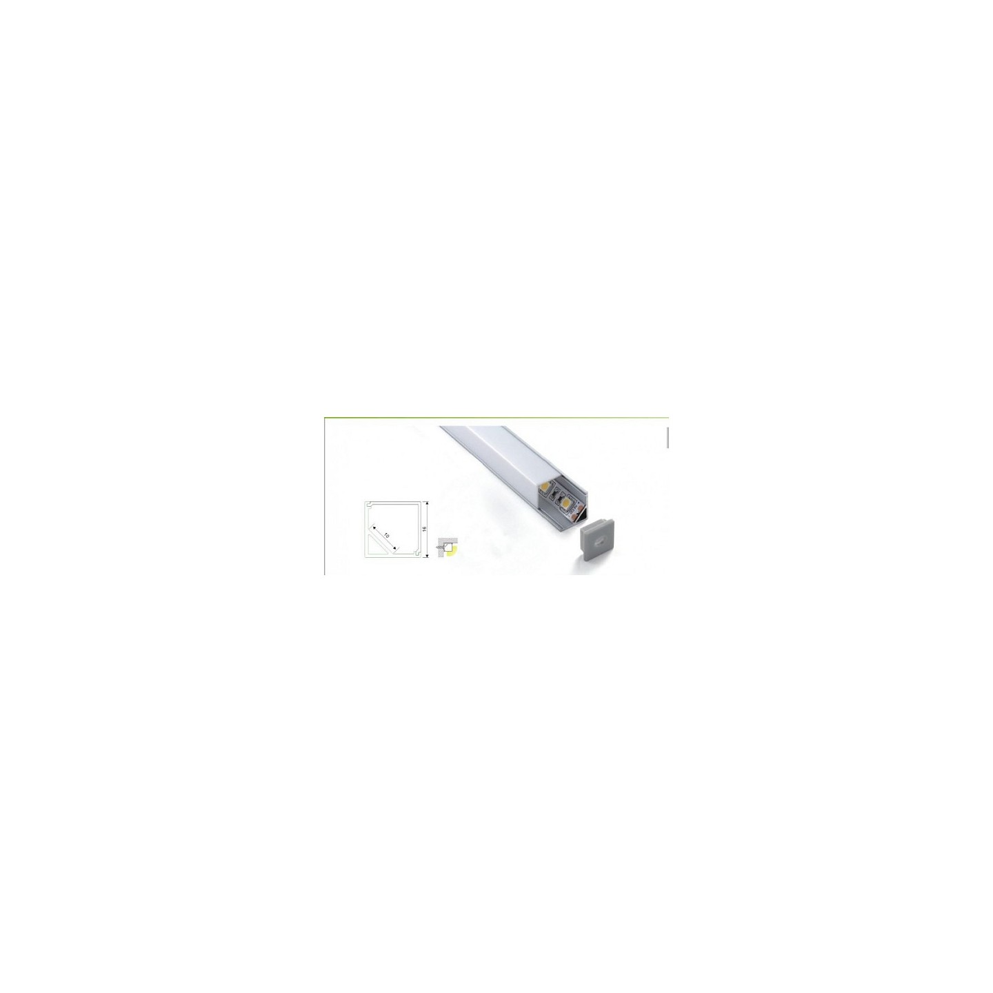 Synergy 21 LED U-Profil 200cm. ALU005 weiss — Buy in Cyprus with Fast Delivery