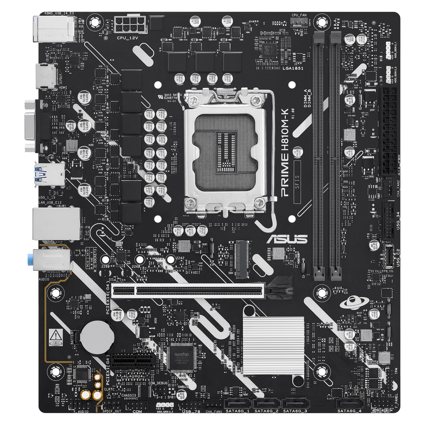 ASUS PRIME H810M-K-mATX Mainboard Sockel 1851 HDMI VGA — Buy in Cyprus with Fast Delivery