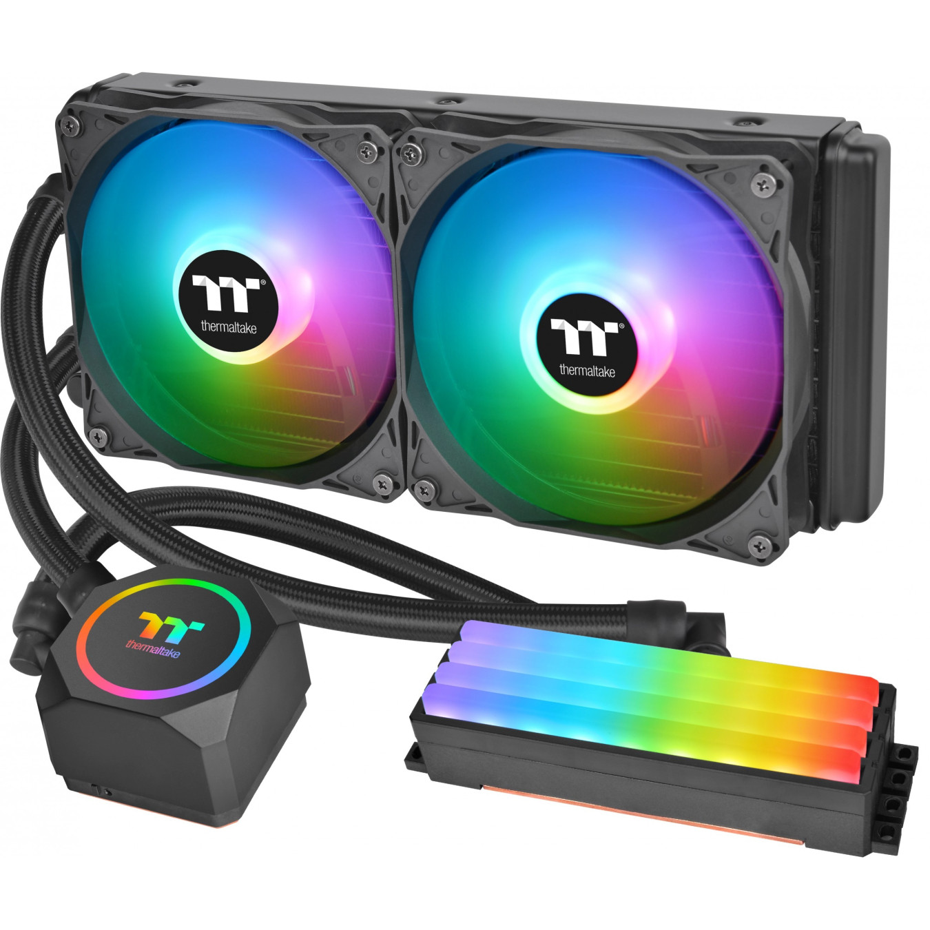 Thermaltake Floe RC 240 AIO Liquid CPU & Memory Cooler - Black - RGB Controller Included — Buy in Cyprus with Fast Delivery