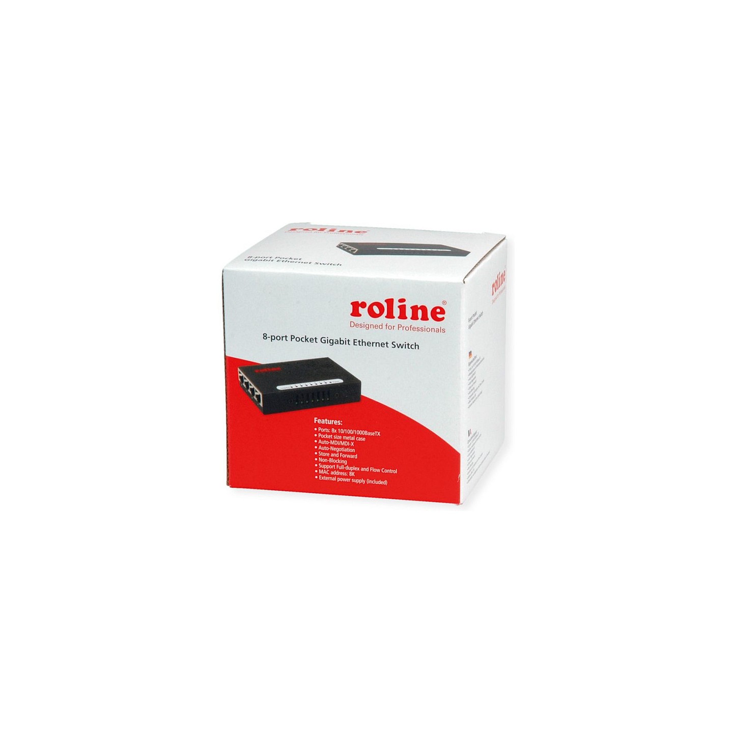 ROLINE Gigabit Ethernet Switch. Pocket. 8 Ports — Buy in Cyprus with Fast Delivery
