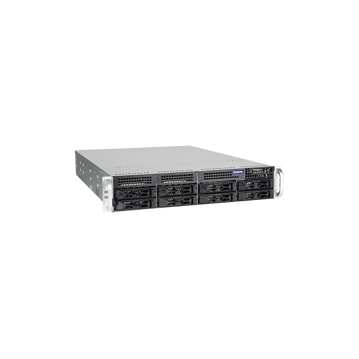 Server bluechip SERVERline R42316s 2 HE Rack. Xeon 4410Y TPM-Modul 32GB 2x960GB SSD. 2 x 10 Gigabit Ethernet