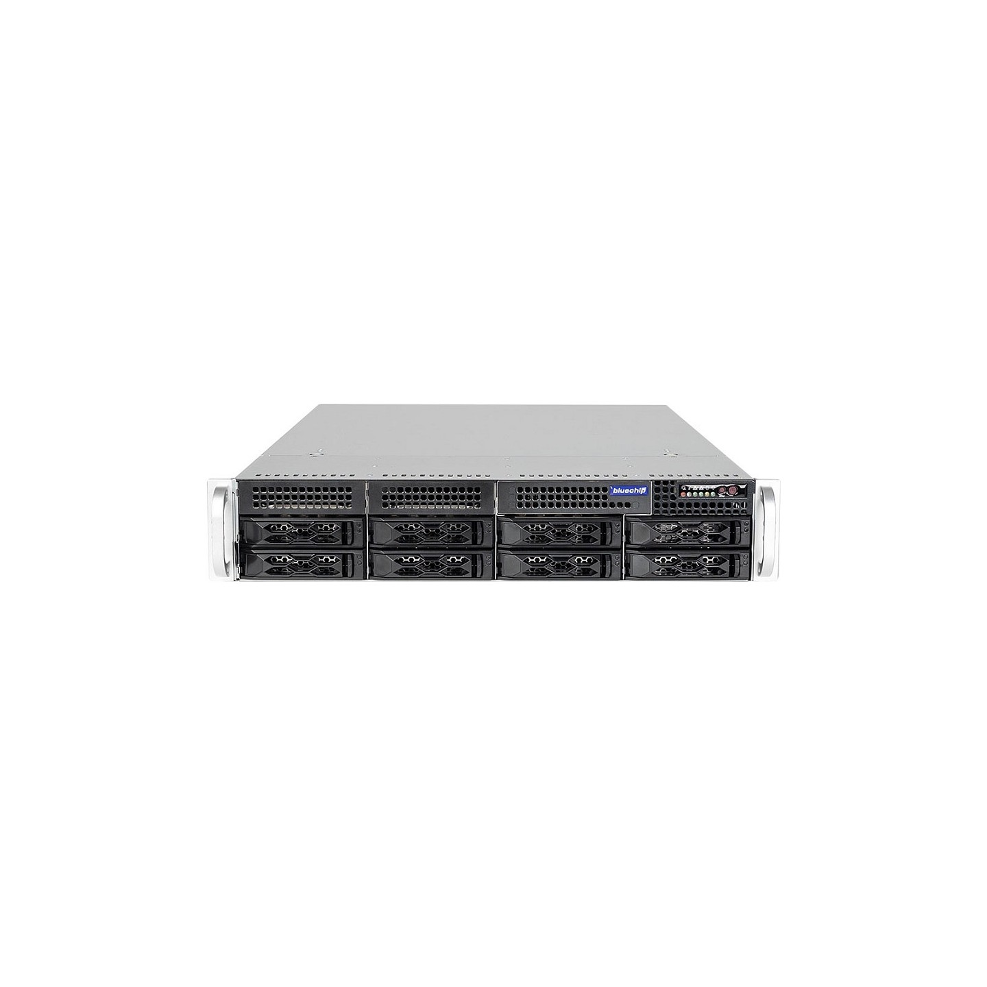 Server bluechip SERVERline R42316s 2 HE Rack. Xeon 4410Y TPM-Modul 32GB 2x960GB SSD. 2 x 10 Gigabit Ethernet