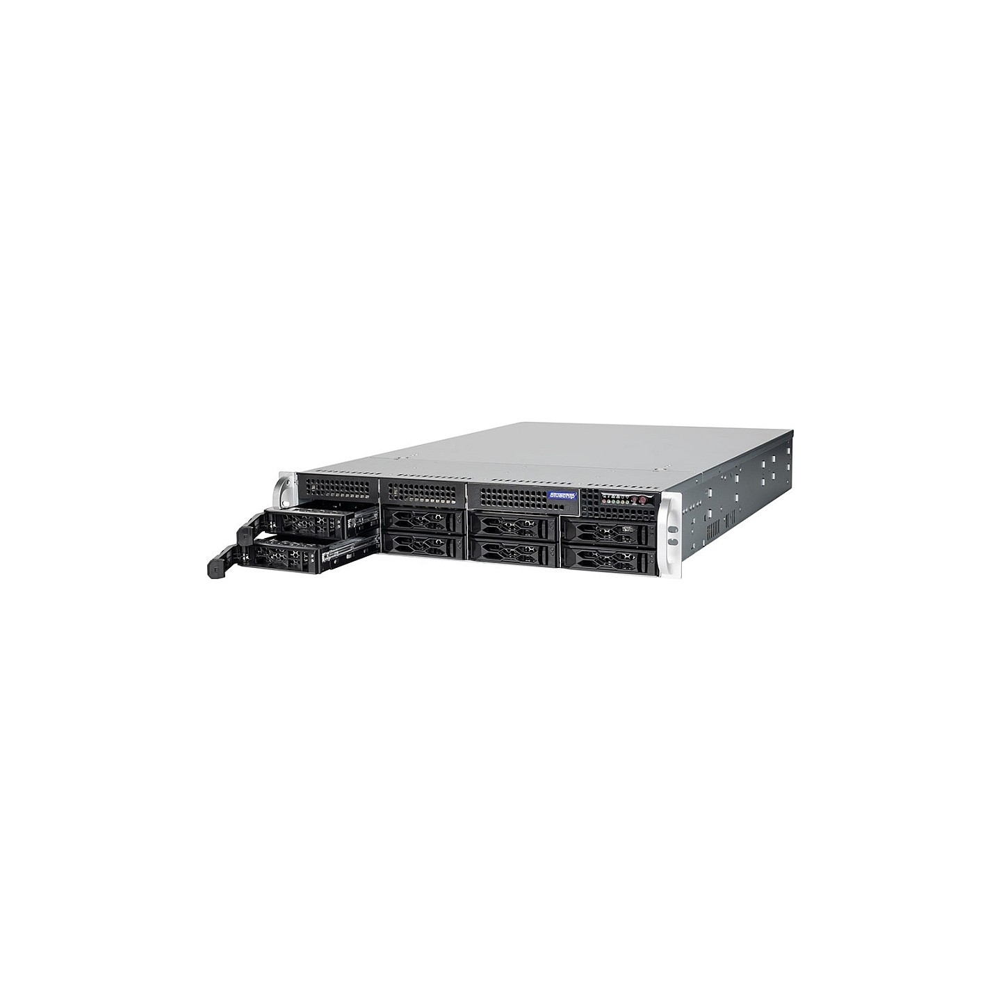 Server bluechip SERVERline R42316s 2 HE Rack. Xeon 4410Y TPM-Modul 32GB 2x960GB SSD. 2 x 10 Gigabit Ethernet