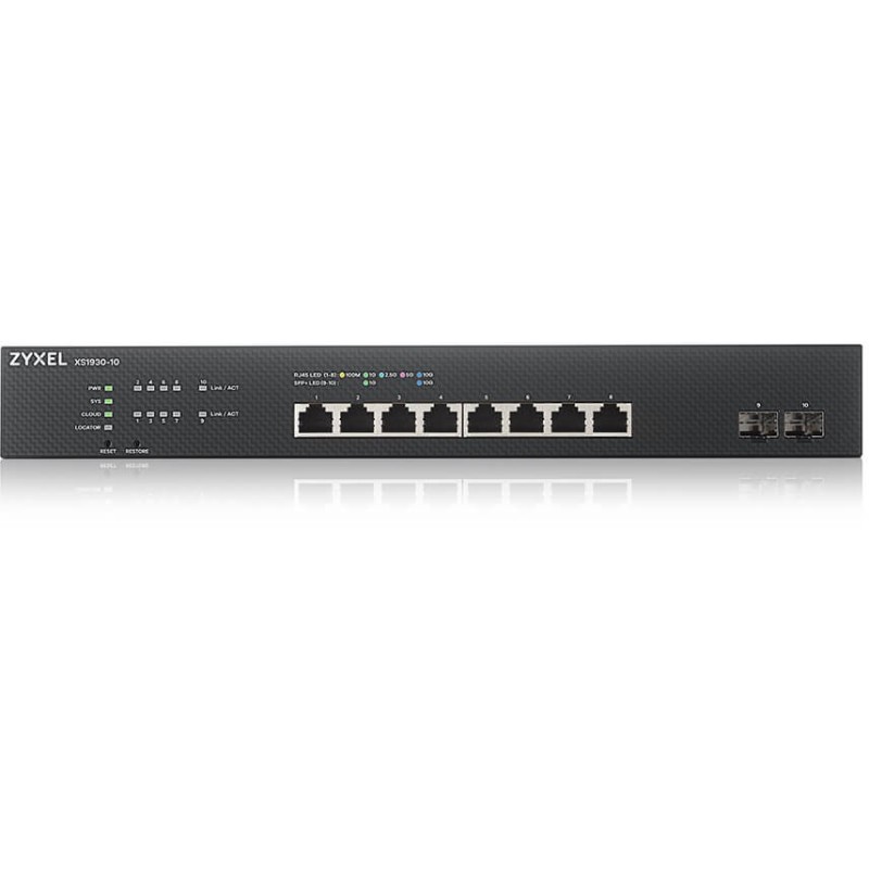 Buy Zyxel XS1930-10-ZZ0101F - 8x 10G RJ45 + 2x SFP+ L3 Managed Rackmount Switch ... in Cyprus, Nicosia, Limassol, Larnaka, Pafos