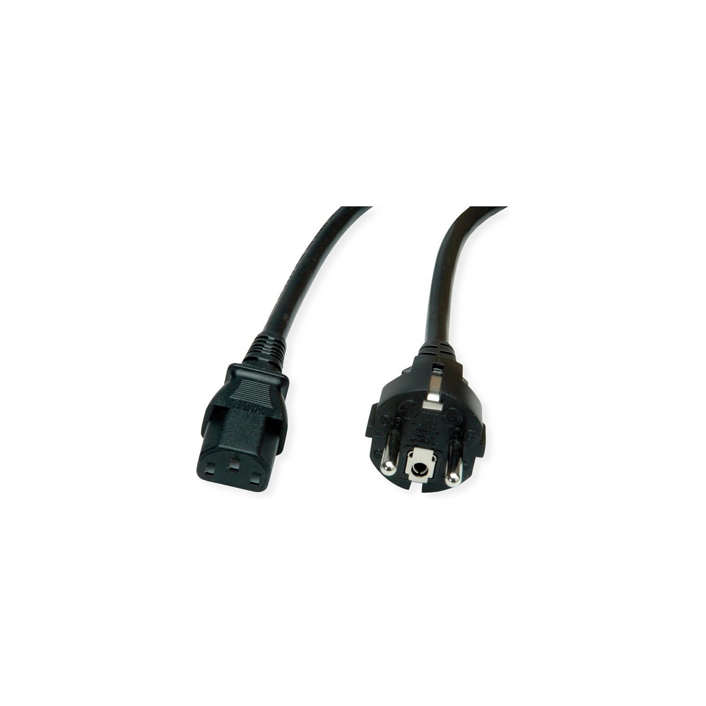 VALUE Netzkabel. IEC-Buchse & CEE7 7-Stecker gerade. schwarz. 1.8 m — Buy in Cyprus with Fast Delivery