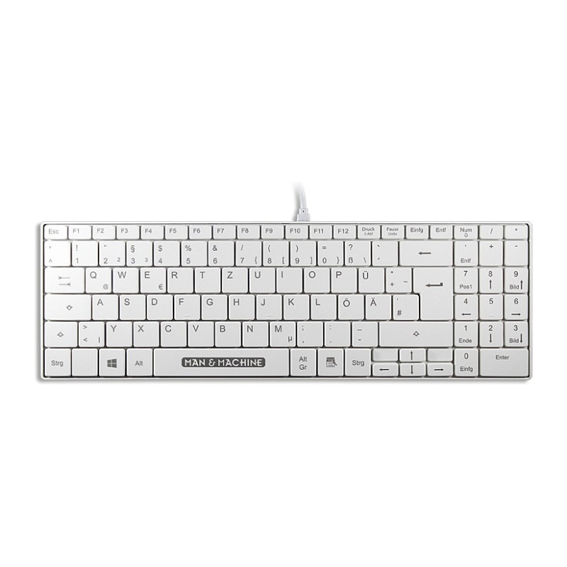 MAN&MACHINE Its Cool Hygienetastatur fullsize DE white (Boxed) — Buy in Cyprus with Fast Delivery