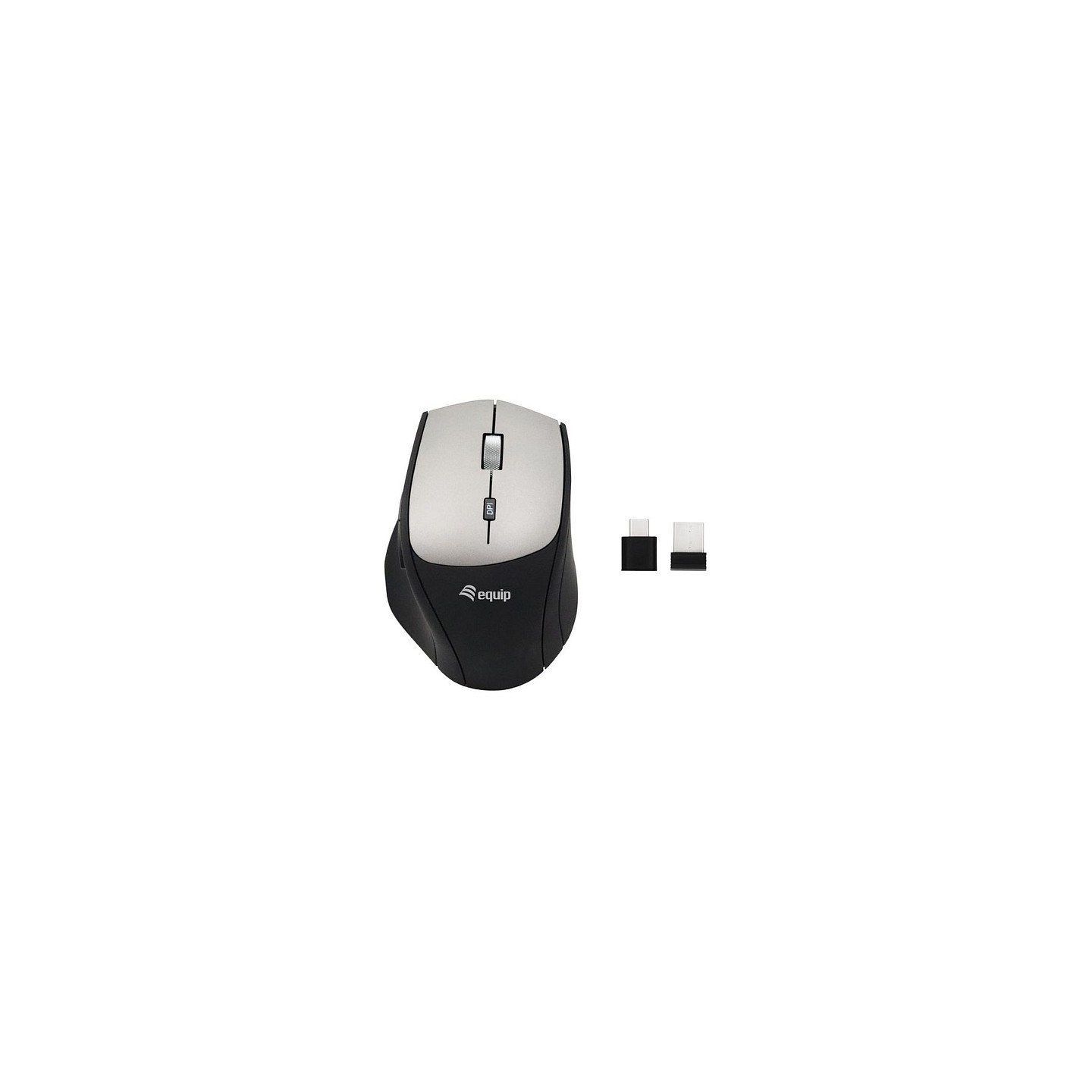 Equip Optische Maus kabellos USB-Komfort USB-C A R+L schwarz — Buy in Cyprus with Fast Delivery