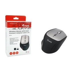 Equip Optische Maus kabellos USB-Komfort USB-C A R+L schwarz — Buy in Cyprus with Fast Delivery