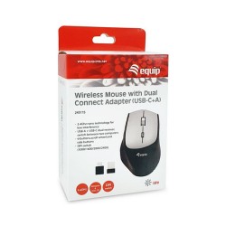 Equip Optische Maus kabellos USB-Komfort USB-C A R+L schwarz — Buy in Cyprus with Fast Delivery