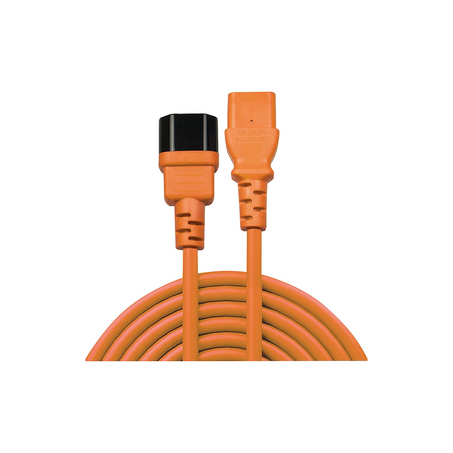 LINDY IEC-Netzverlängerung C14 - C13 orange 1m — Buy in Cyprus with Fast Delivery