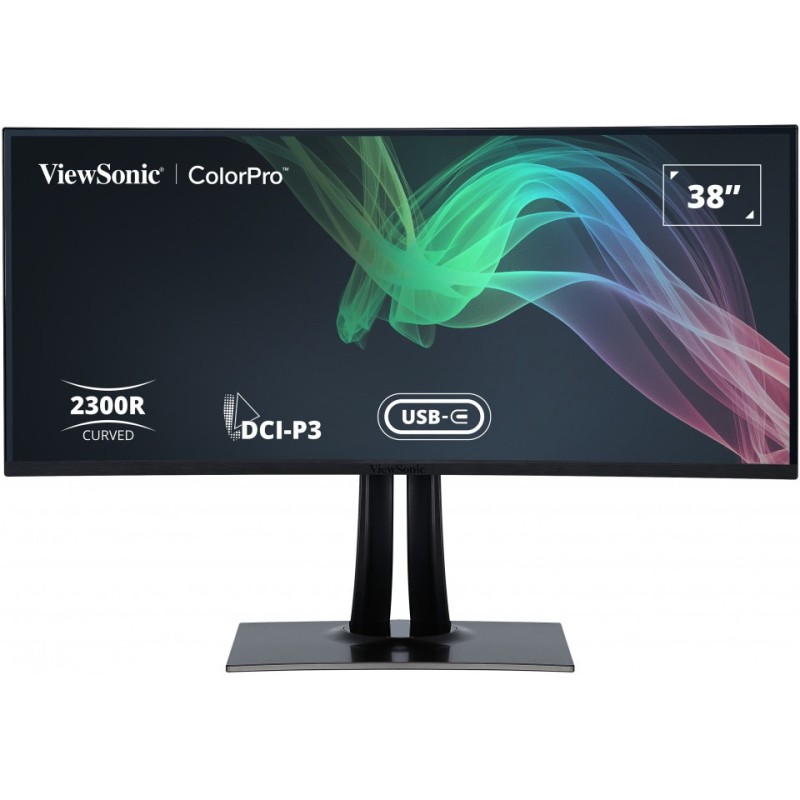 Buy ViewSonic VP3881A - 38\" Curved UltraWide 21:9 WQHD+ (3840x1600) IPS HDR10, ... in Cyprus, Nicosia, Limassol, Larnaka, Pafos