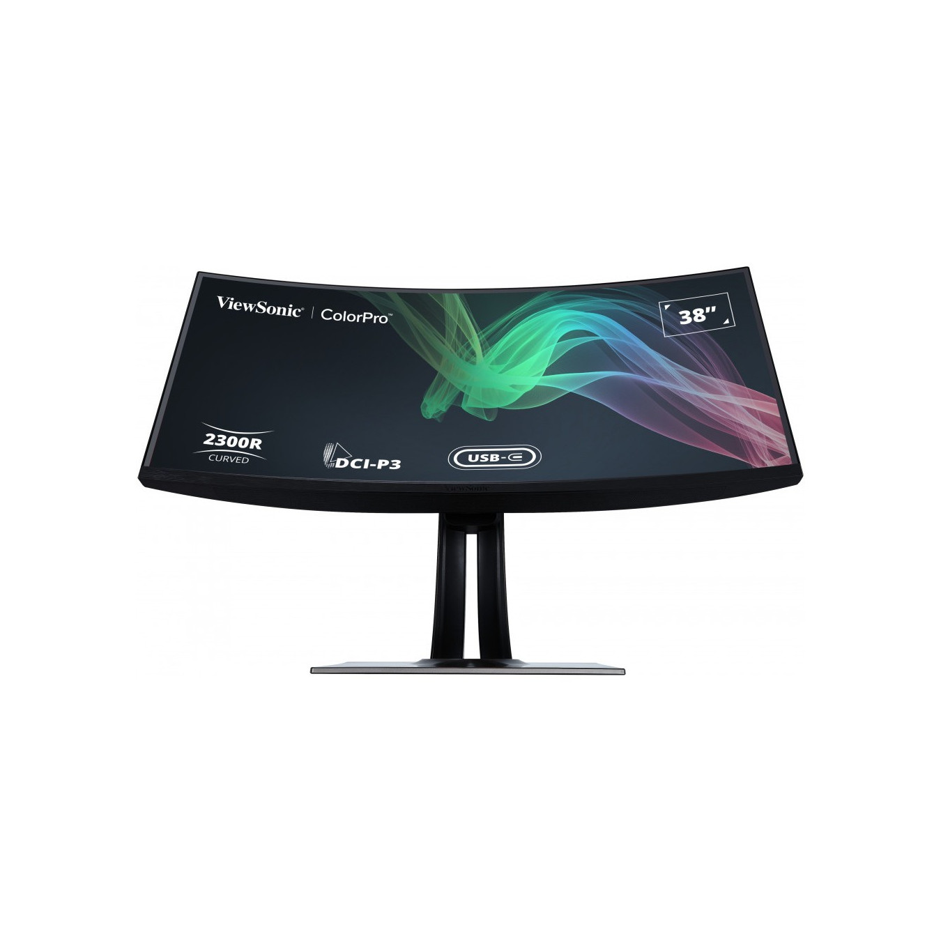 ViewSonic VP3881A - 38\" Curved UltraWide 21:9 WQHD+ (3840x1600) IPS HDR10, 60Hz, USB-C, HDMI, Black