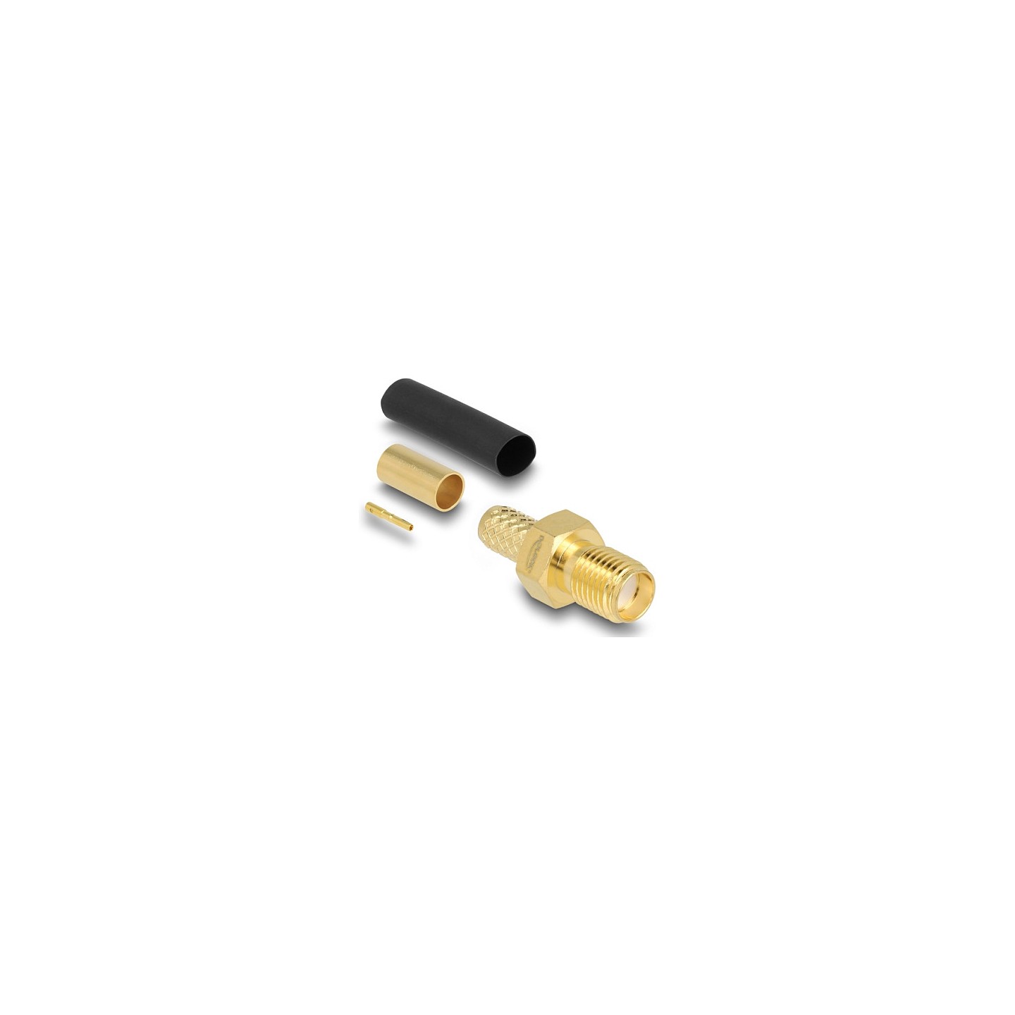Delock SMA Buchse zum Crimpen LMR200 mit passendem Schrumpfschlauch — Buy in Cyprus with Fast Delivery