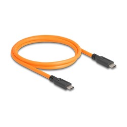 DELOCK USB 5 Gbps Kabel USB Type-C Stecker zu USB Type-C Stecker fur Tethered Shooting 1m orange