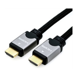 ROLINE HDMI High Speed Kabel mit Ethernet. ST-ST. schwarz silber. 5 m — Buy in Cyprus with Fast Delivery