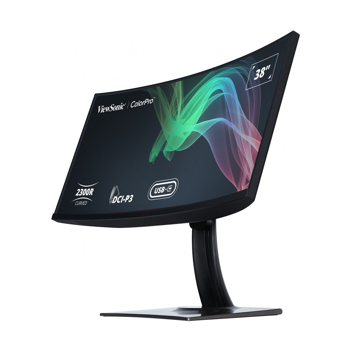 ViewSonic VP3881A - 38\" Curved UltraWide 21:9 WQHD+ (3840x1600) IPS HDR10, 60Hz, USB-C, HDMI, Black