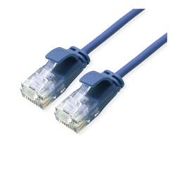ROLINE GREEN UTP Patchkabel Cat.6A (Class EA). LSOH. slim. blau. 0.5 m — Buy in Cyprus with Fast Delivery