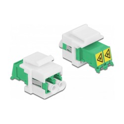 Keystone Modul LC Duplex Buchse zu LC Duplex Buchse mit Laserschutzklappe innen — Buy in Cyprus with Fast Delivery