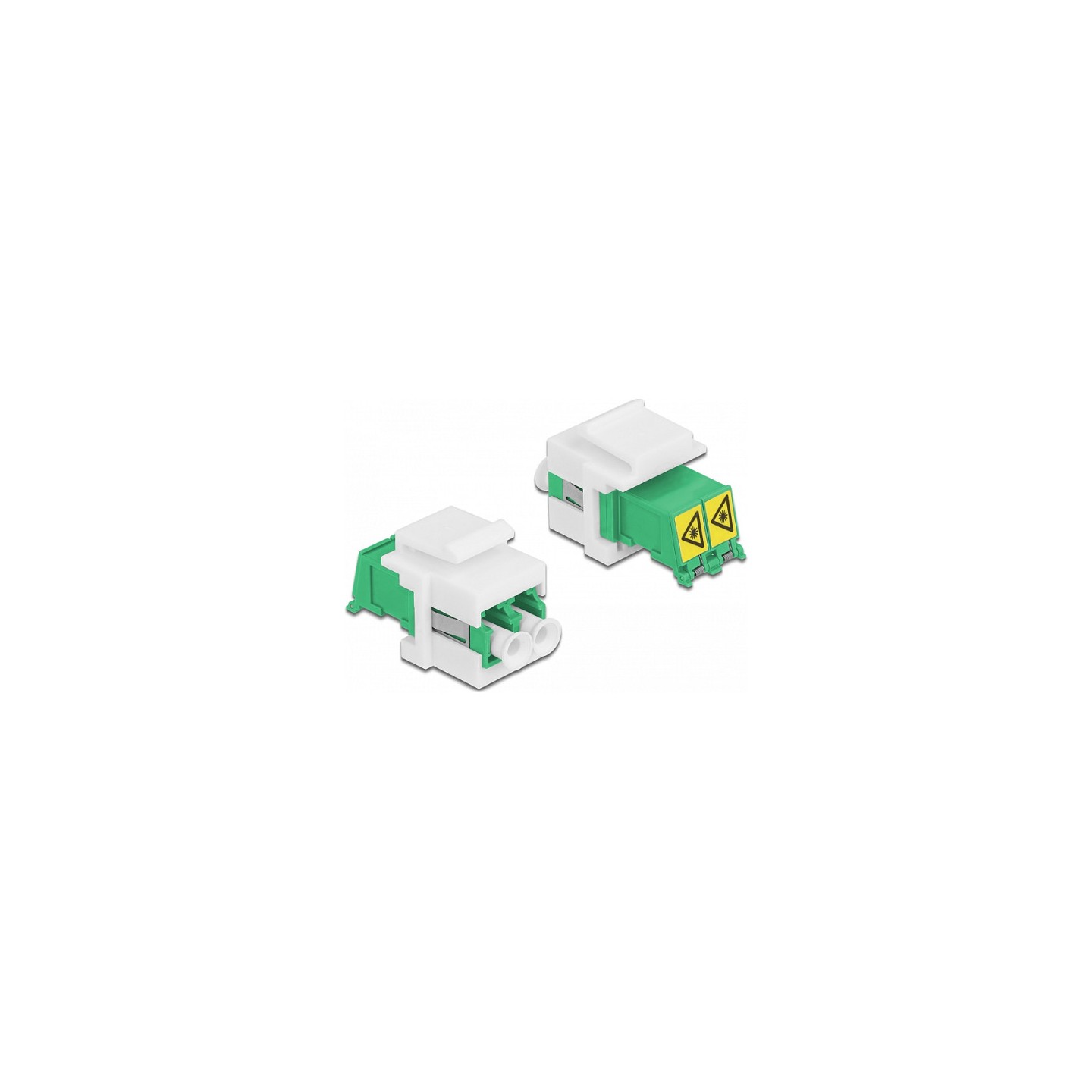 Keystone Modul LC Duplex Buchse zu LC Duplex Buchse mit Laserschutzklappe innen — Buy in Cyprus with Fast Delivery
