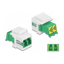 Keystone Modul LC Duplex Buchse zu LC Duplex Buchse mit Laserschutzklappe innen — Buy in Cyprus with Fast Delivery