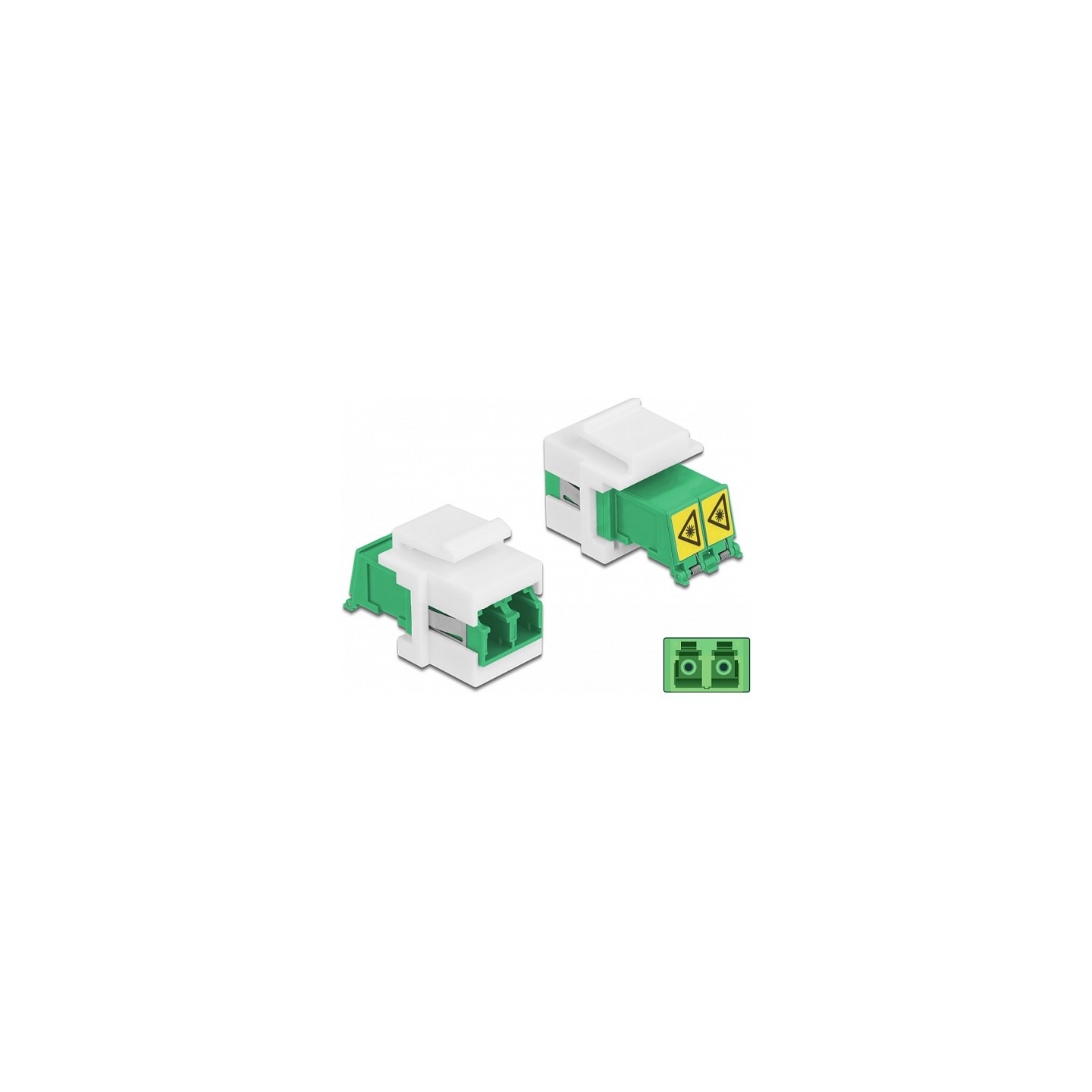 Keystone Modul LC Duplex Buchse zu LC Duplex Buchse mit Laserschutzklappe innen — Buy in Cyprus with Fast Delivery
