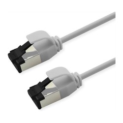 ROLINE S FTP Patchkabel Kat.8.1. Slim. PoE. weiss. 0.3m — Buy in Cyprus with Fast Delivery