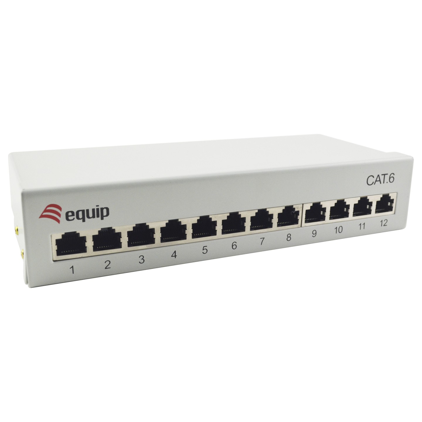 Equip Patchpanel 12x RJ45 Cat6 FTP Desktop ISO IEC hellgrau — Buy in Cyprus with Fast Delivery