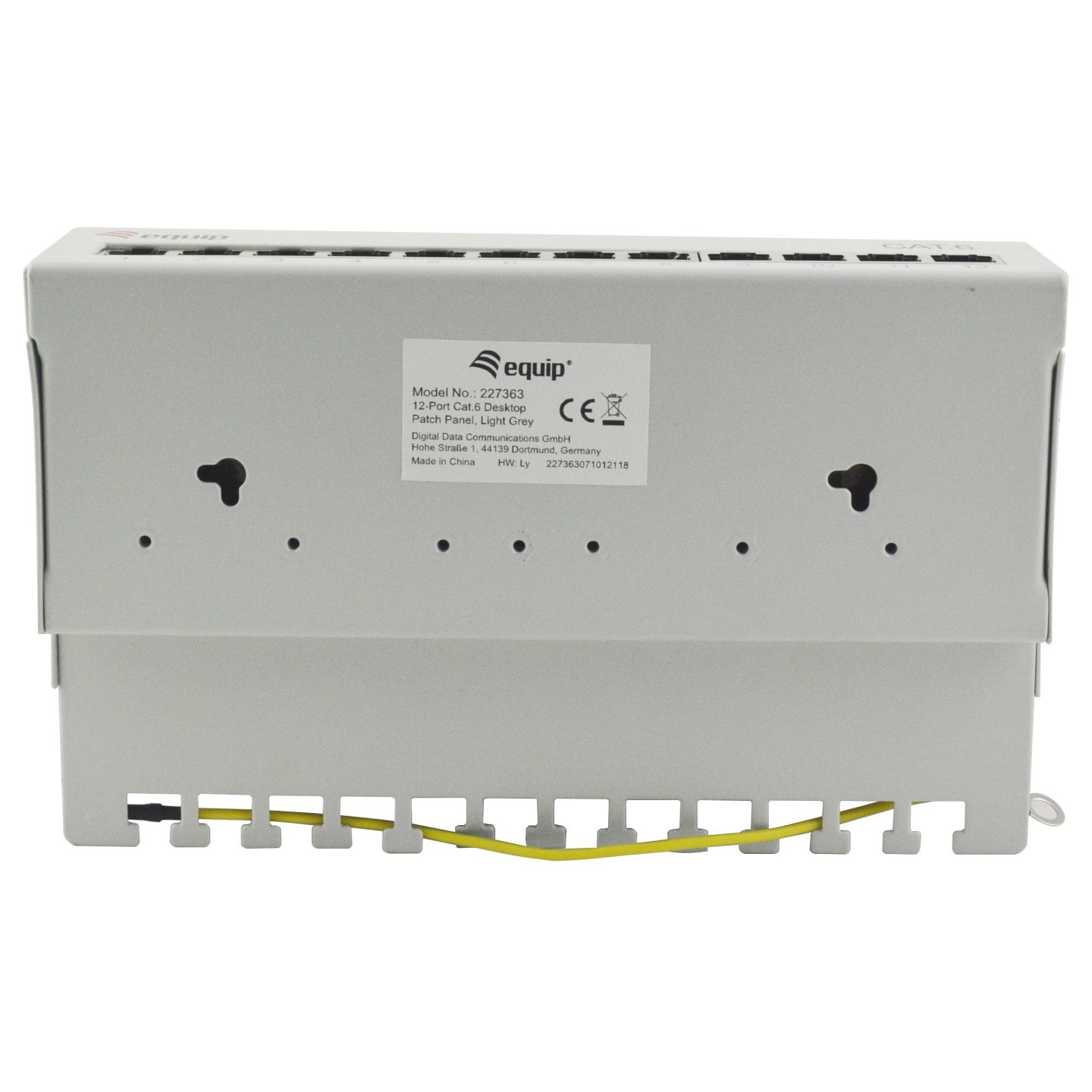 Equip Patchpanel 12x RJ45 Cat6 FTP Desktop ISO IEC hellgrau — Buy in Cyprus with Fast Delivery