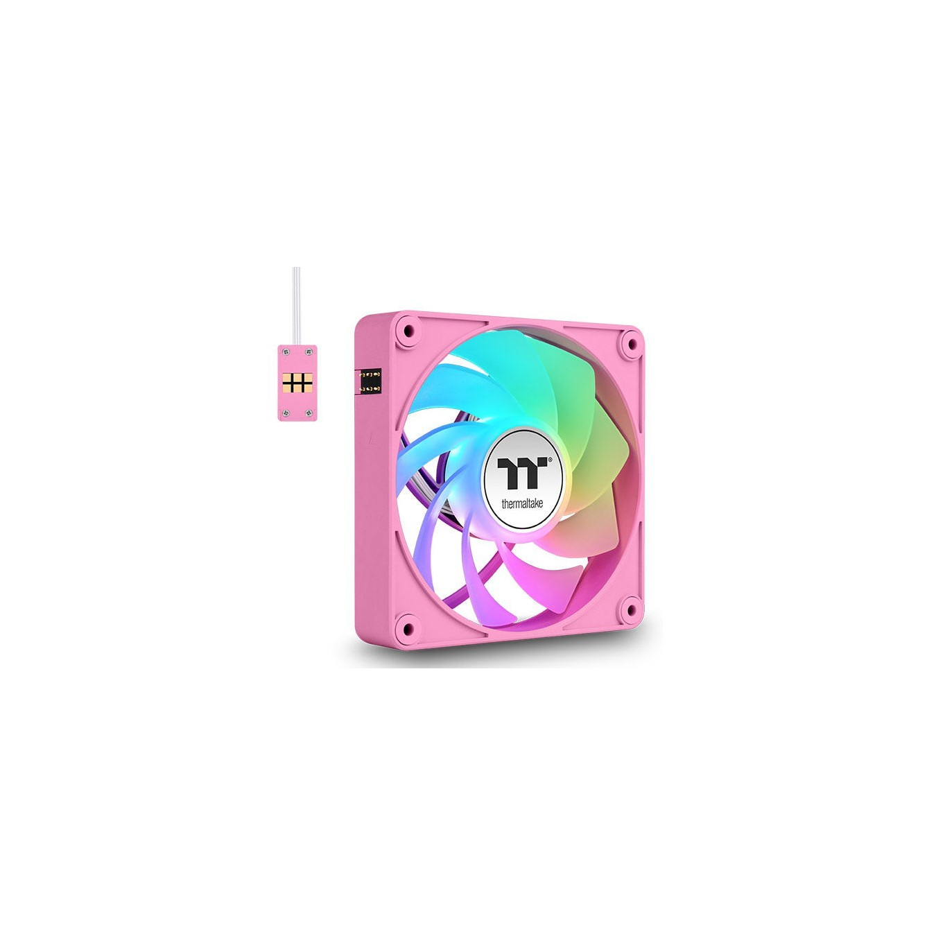 Thermaltake CT140 EX Reverse ARGB Sync 140mm Pink PWM Case Fan - 3-Pack, 500–1800 RPM, 94.95 CFM