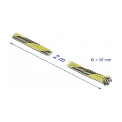 Geflechtschlauch dehnbar 2 m x 38 mm schwarz-gelb — Buy in Cyprus with Fast Delivery