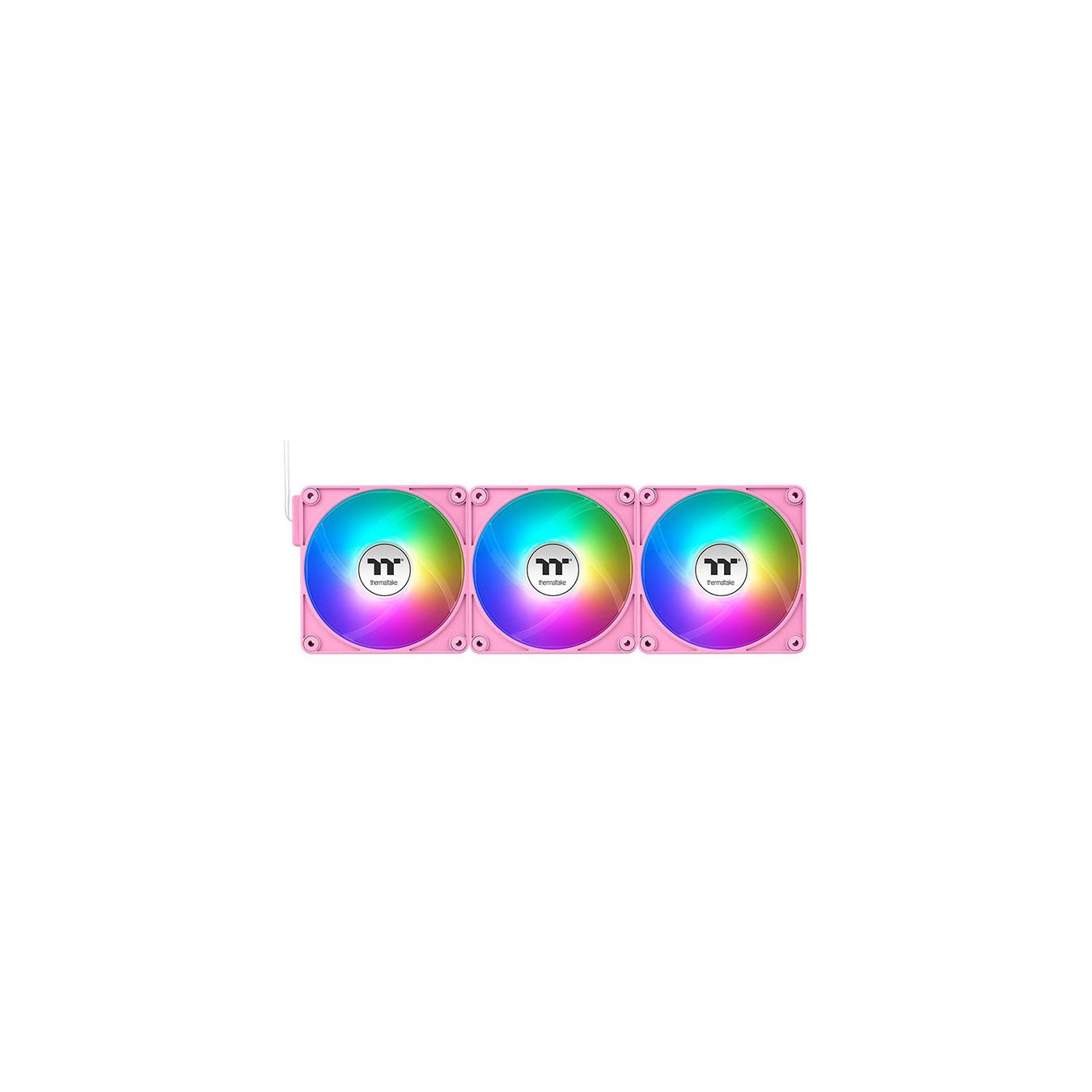 Thermaltake CT140 EX Reverse ARGB Sync 140mm Pink PWM Case Fan - 3-Pack, 500–1800 RPM, 94.95 CFM