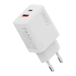 DIGITUS USB GaN Charger 30W. 1x USB-C. 1x USB-A — Buy in Cyprus with Fast Delivery