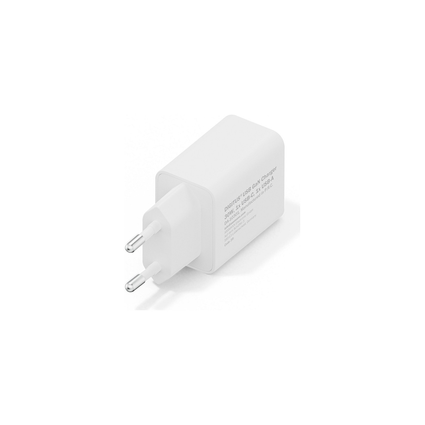 DIGITUS USB GaN Charger 30W. 1x USB-C. 1x USB-A — Buy in Cyprus with Fast Delivery