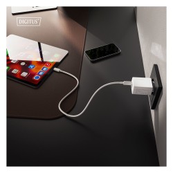 DIGITUS USB GaN Charger 30W. 1x USB-C. 1x USB-A — Buy in Cyprus with Fast Delivery