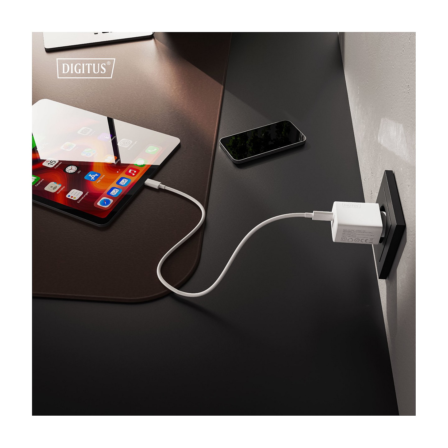 DIGITUS USB GaN Charger 30W. 1x USB-C. 1x USB-A — Buy in Cyprus with Fast Delivery