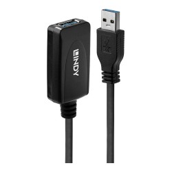 LINDY USB 3.0 Aktiv-Verlängerung Typ A A M F 5m — Buy in Cyprus with Fast Delivery