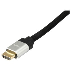 Equip HDMI UHS E.Gewebe 2.1 A-A St St 1.0m 8K60Hz HDR sw — Buy in Cyprus with Fast Delivery