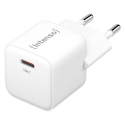 Intenso Netzteil Power Adapter W30C GaN. Anschluss: 1x USB-C Output: max. 30 Watt. GaN-Technologie. Weiß