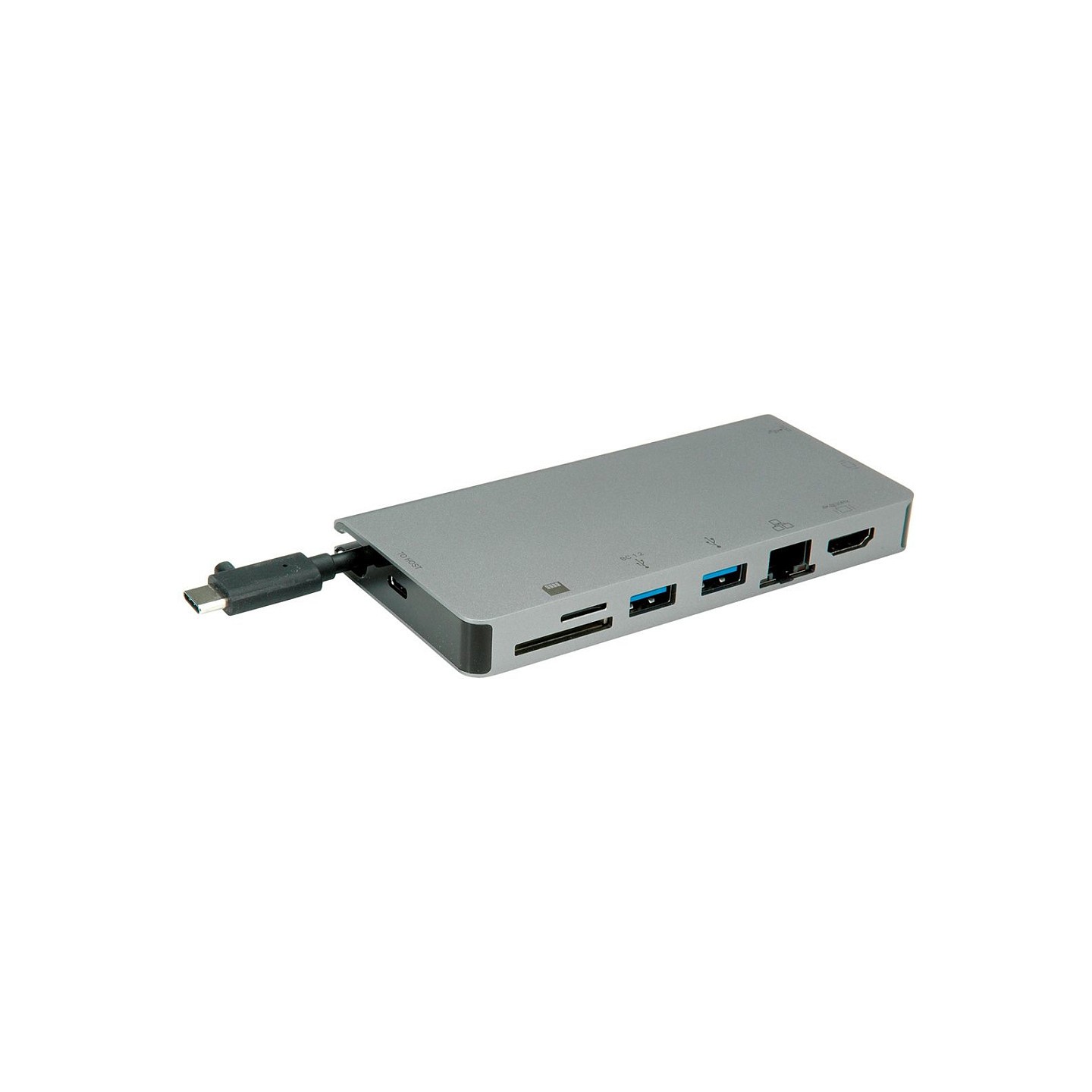 ROLINE USB Typ C Dockingstation. HDMI 4K. VGA. 2x USB 3.2 Gen 1. LAN. PD. Cardreader — Buy in Cyprus with Fast Delivery