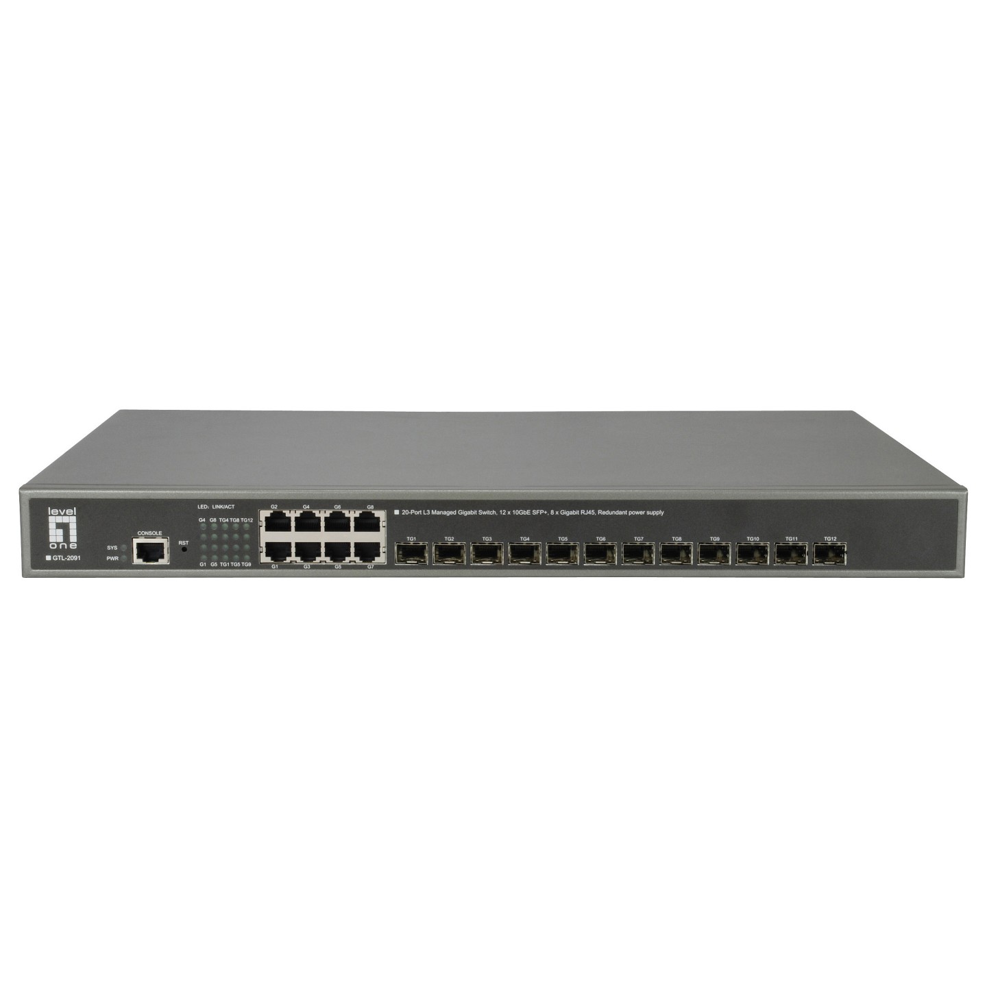 Switch 8x GE GTL-2091 12x10GSFP+19' — Buy in Cyprus with Fast Delivery